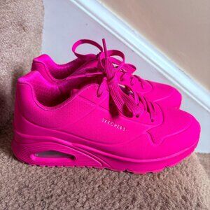 LIKE NEW Skechers Youth Girls Uno Ice Sneakers
